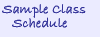 Sample Schedule