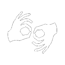 sign language white